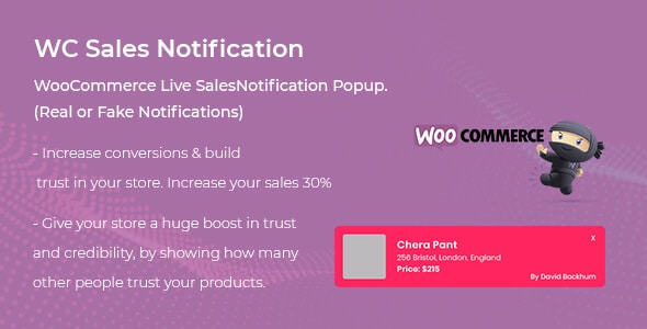 woocommerce live sales notification plugin