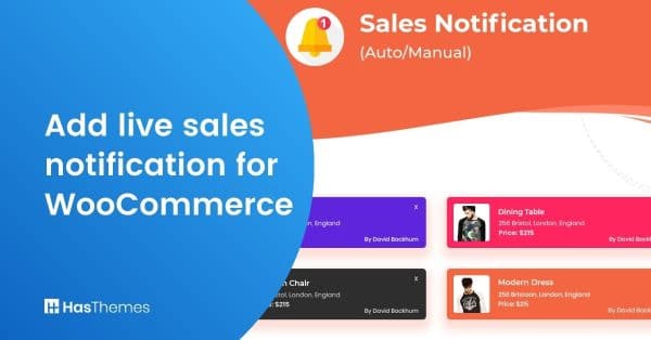 live sales notification