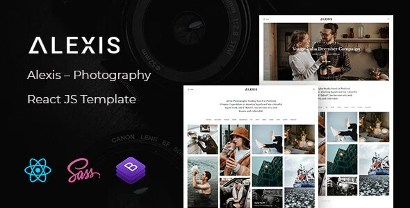 Alexis – Photography React JS Template