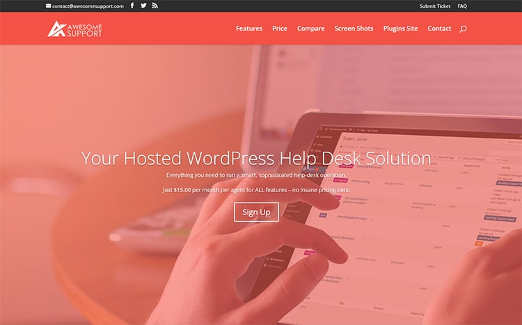 Awesome Support - support ticket system wordpress plugin
