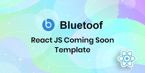 Bluetoof – React JS Coming Soon Template