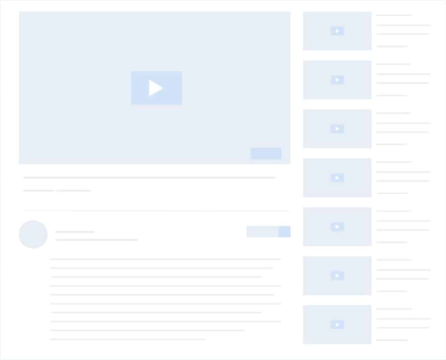 docus youtube video playlist layout three placholder