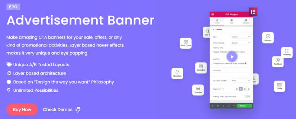 Advertisement Banner widget