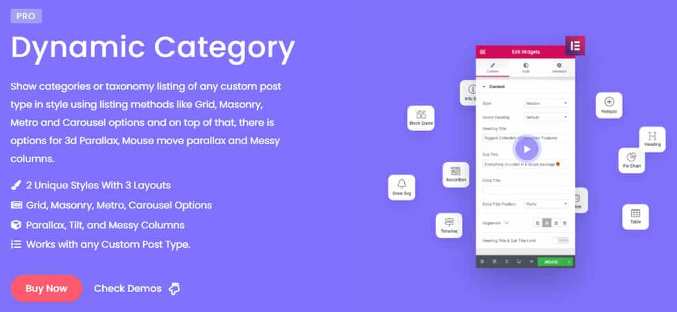Dynamic Category Widget