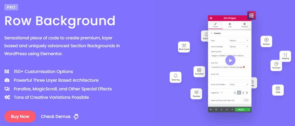Row Background Widget