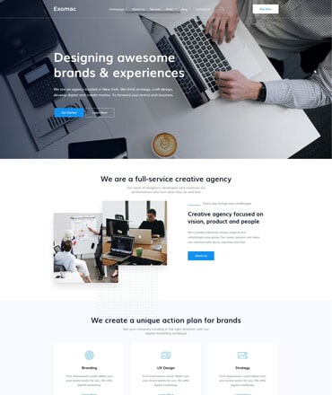 Exomac – Business React JS Template