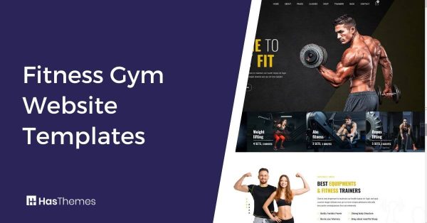 fitness gym website templates