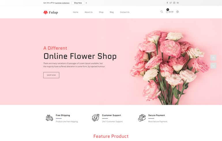 Fulap – Flower Store Shopify Theme
