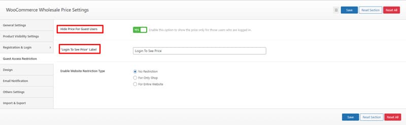 Configure Product Visibility Settings