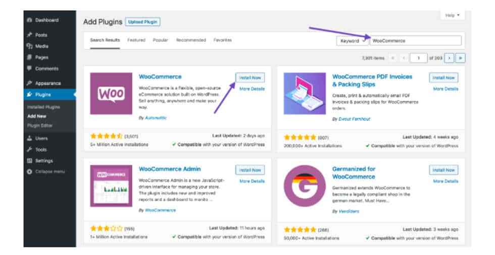 How to install WooCommerce on your WordPress site