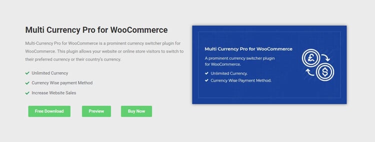Multi-currency pro for WooCommerce