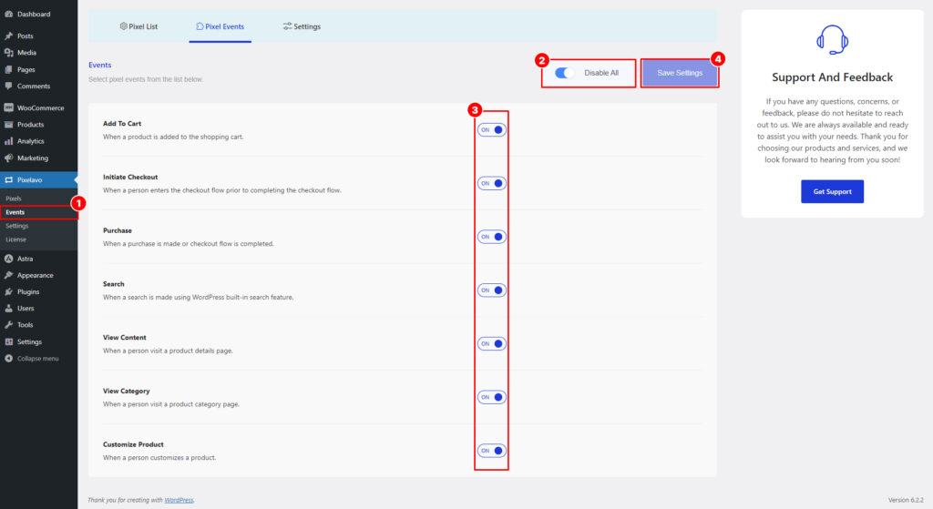 enable ecommerce events