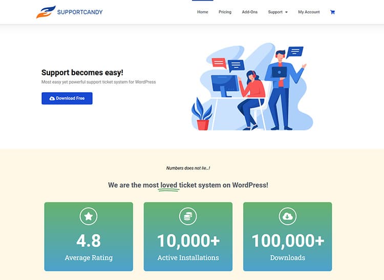 SupportCandy - support ticket plugin for WordPress