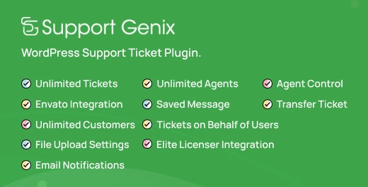 Support Genix – WordPress Support Ticket Plugin