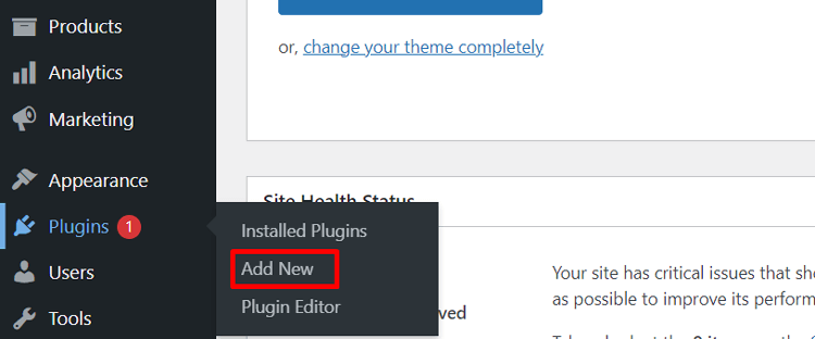 Click on the Add New