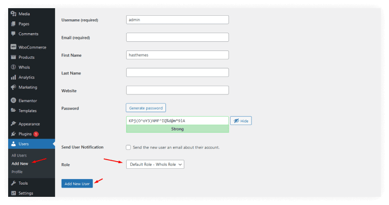 Assign a Role for a Requested User and Approve