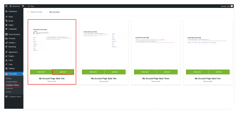 Choose from the Available Pre-Made Templates