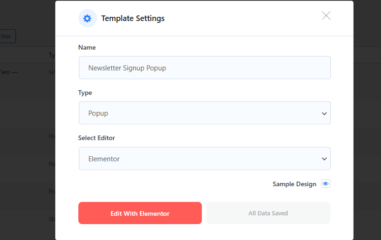 Click "Edit with Elementor"