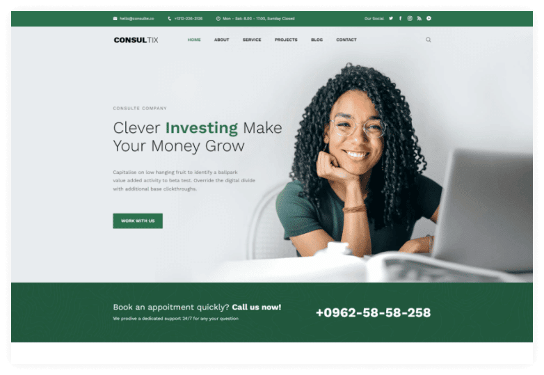 Consultix – Investment Company Bootstrap 5 Template