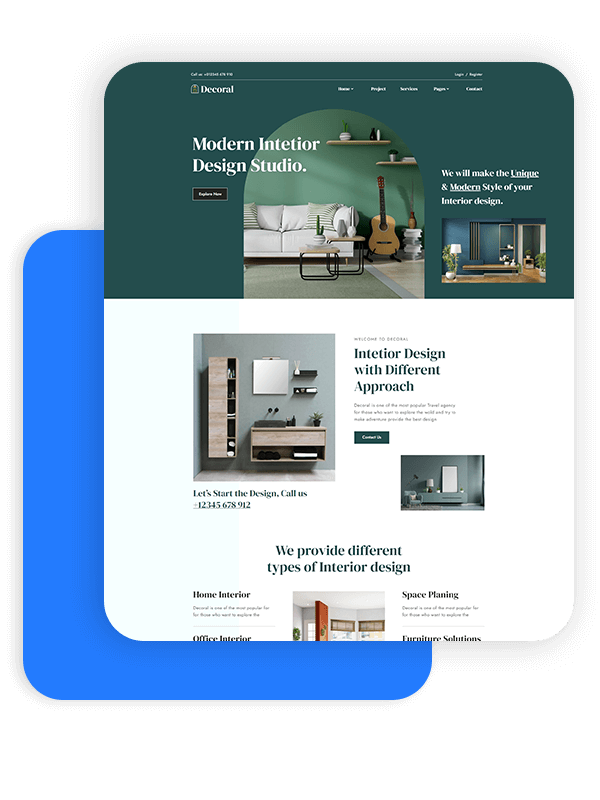 Decoral - Interior design Website Template