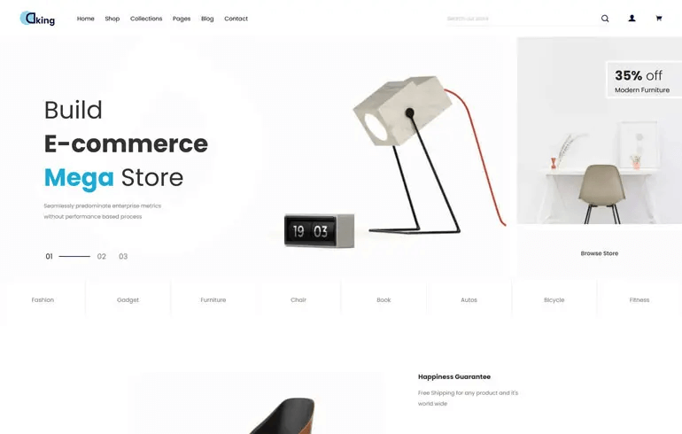 Dking - Multipurpose ECommerce Shopify Theme