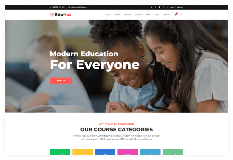 Eduhas - Education HTML Template