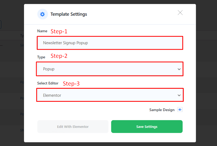 Configure your template