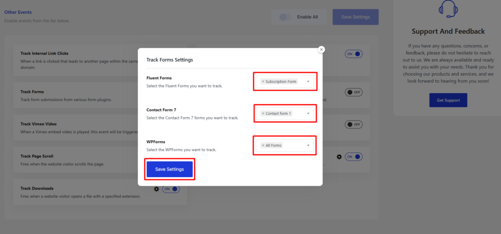 Form Submission Event Tracking
