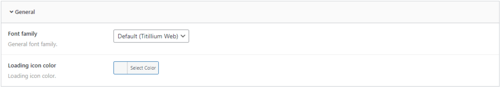 Table General Design