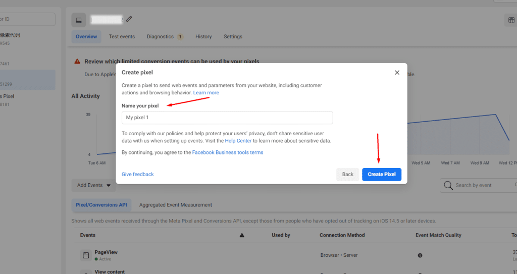 Add Facebook Pixel to Shopify