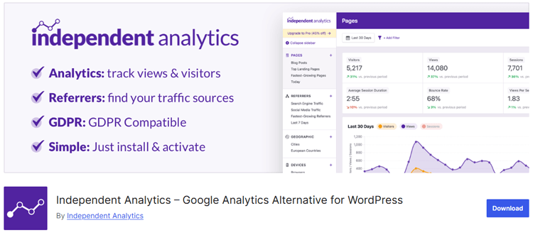 Independent Analytics – Google Analytics Alternative for WordPress