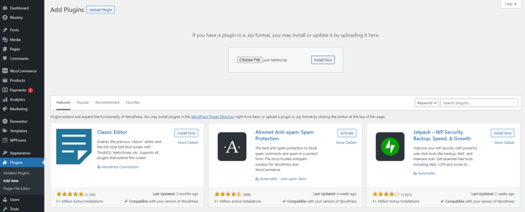Installing the plugin manually