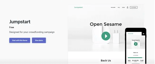 Jumpstart Free Shopify Theme