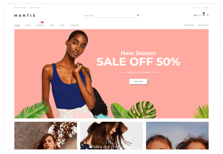 Mantis - Minimal eCommerce HTML Template