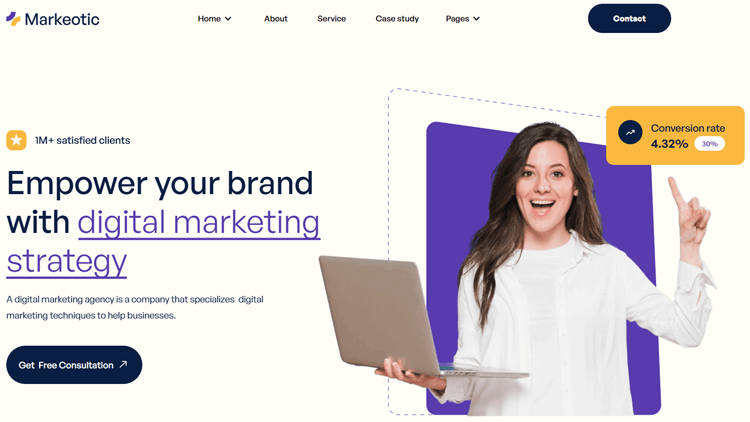 Markeotic - Marketing Website Template