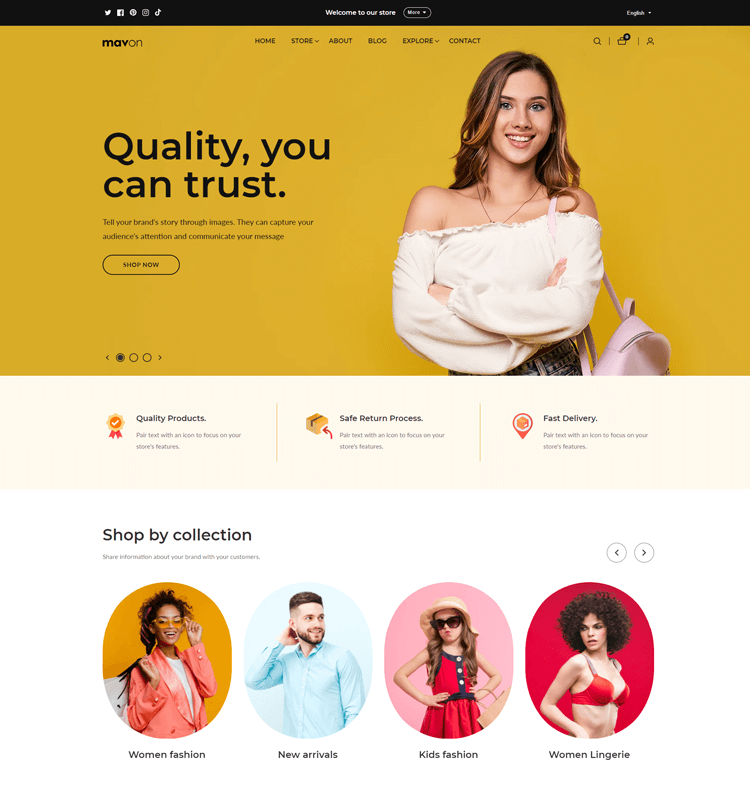Mavon Shopify Theme