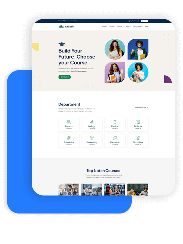 Maxion University Website Template