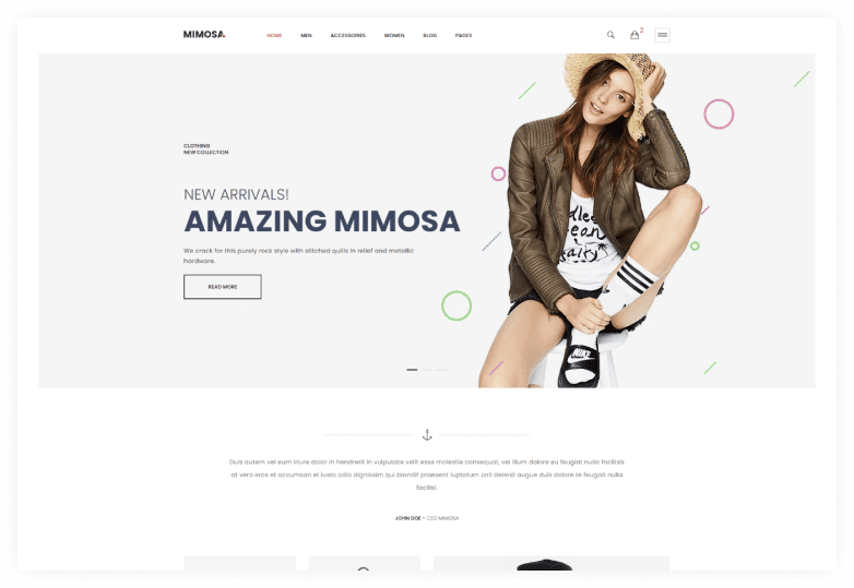 Mimosa - Fashion eCommerce Template