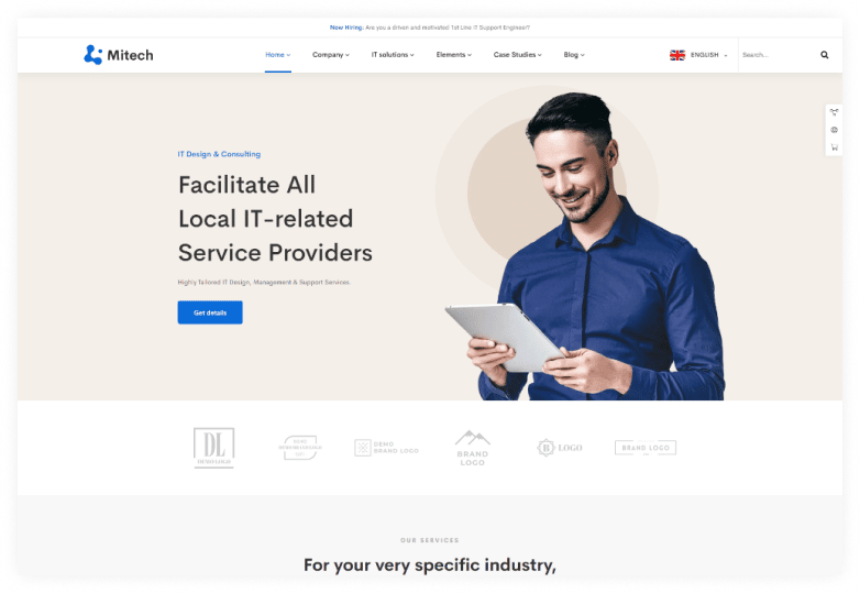 Mitech - IT Solutions And Services Company HTML Template