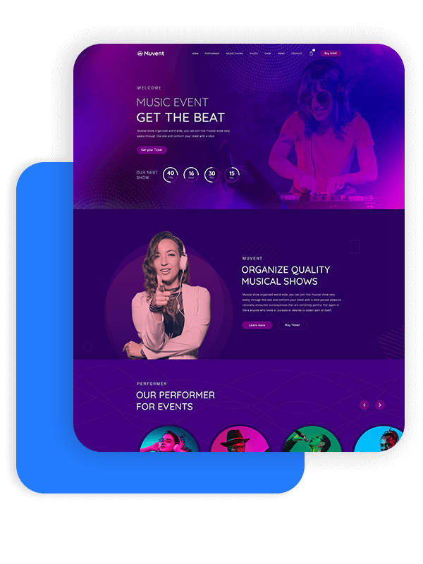 Muvent Event Website Template