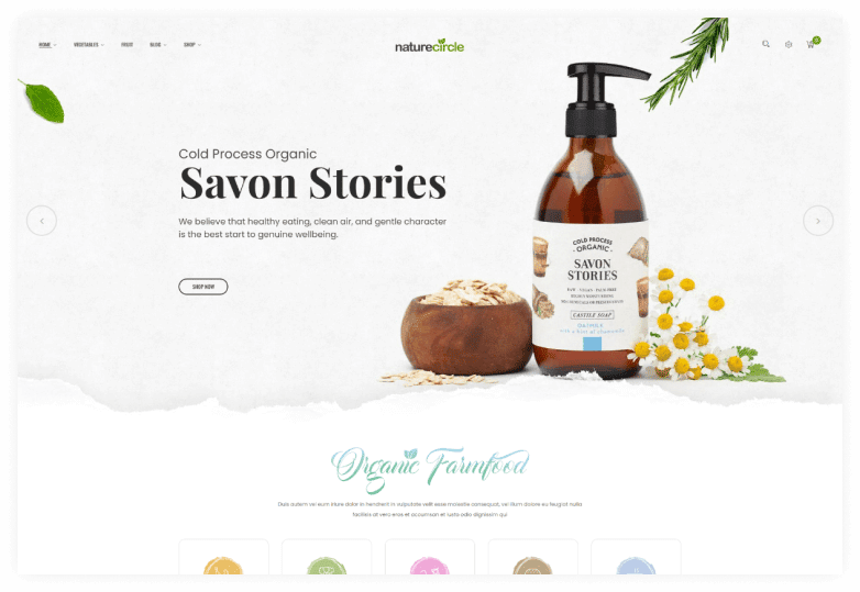 Naturecircle - Organic Food & Beauty Shop HTML Template