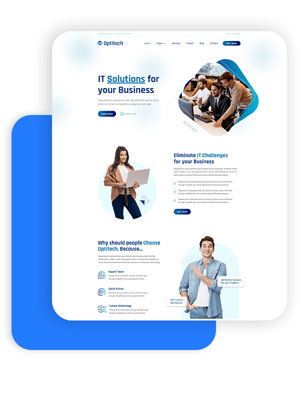 Optitech - IT Company Website Template