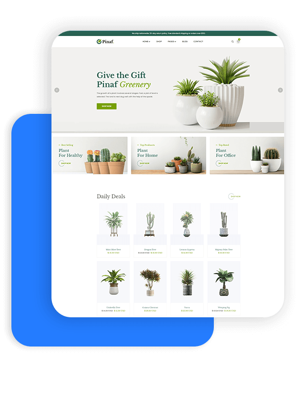 Pinaf - Florist Website Template