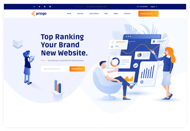 Pringo – Digital Marketing Bootstrap 5 Template