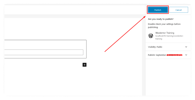 Publish and Test The Page
