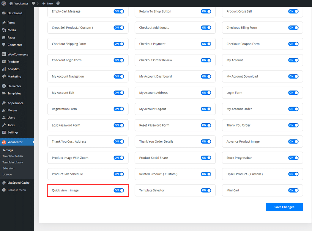 Install and activate a quick view plugin