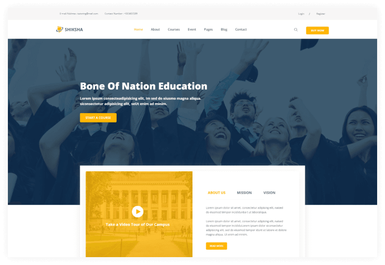 Shiksha - Education HTML Template