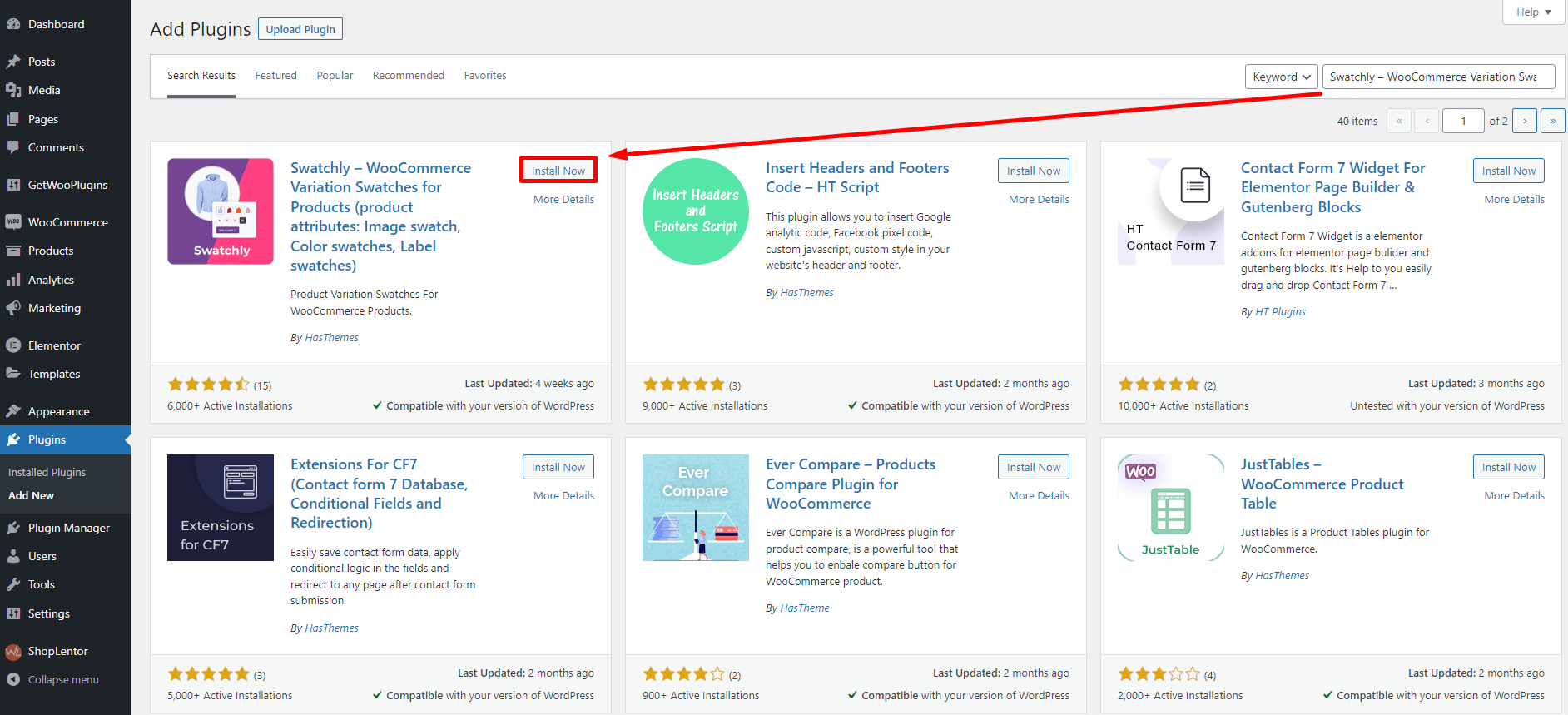 Click on the Install now