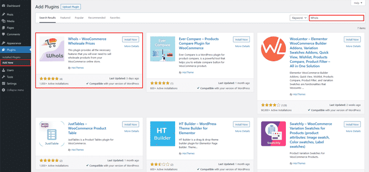 Install the Whols Plugin