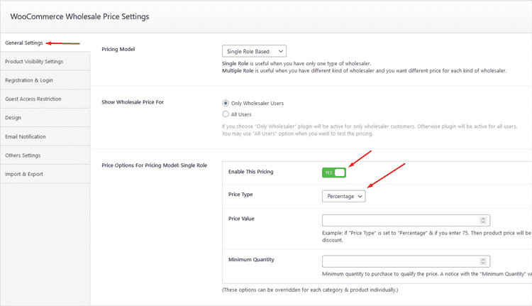 Set Different Pricing Plans